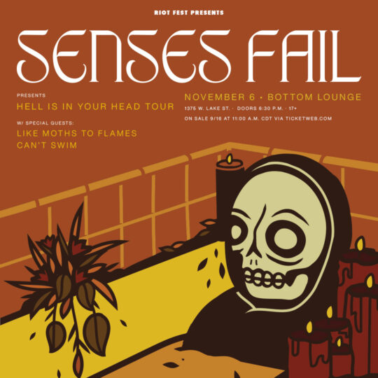 Senses Fail with Like Moths To Flames + Can't Swim @ Bottom Lounge