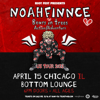 Noahfinnce with Bears In Trees and Action/Adventure @ Bottom Lounge