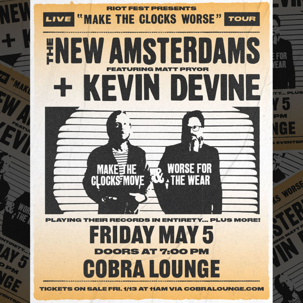 The New Amsterdams + Kevin Devine @ Cobra Lounge