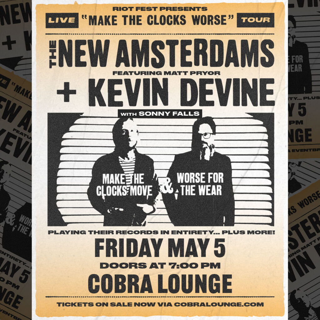 The New Amsterdams + Kevin Devine with Sonny Falls and Matt Pryor (The Get Up Kids) @ Cobra Lounge