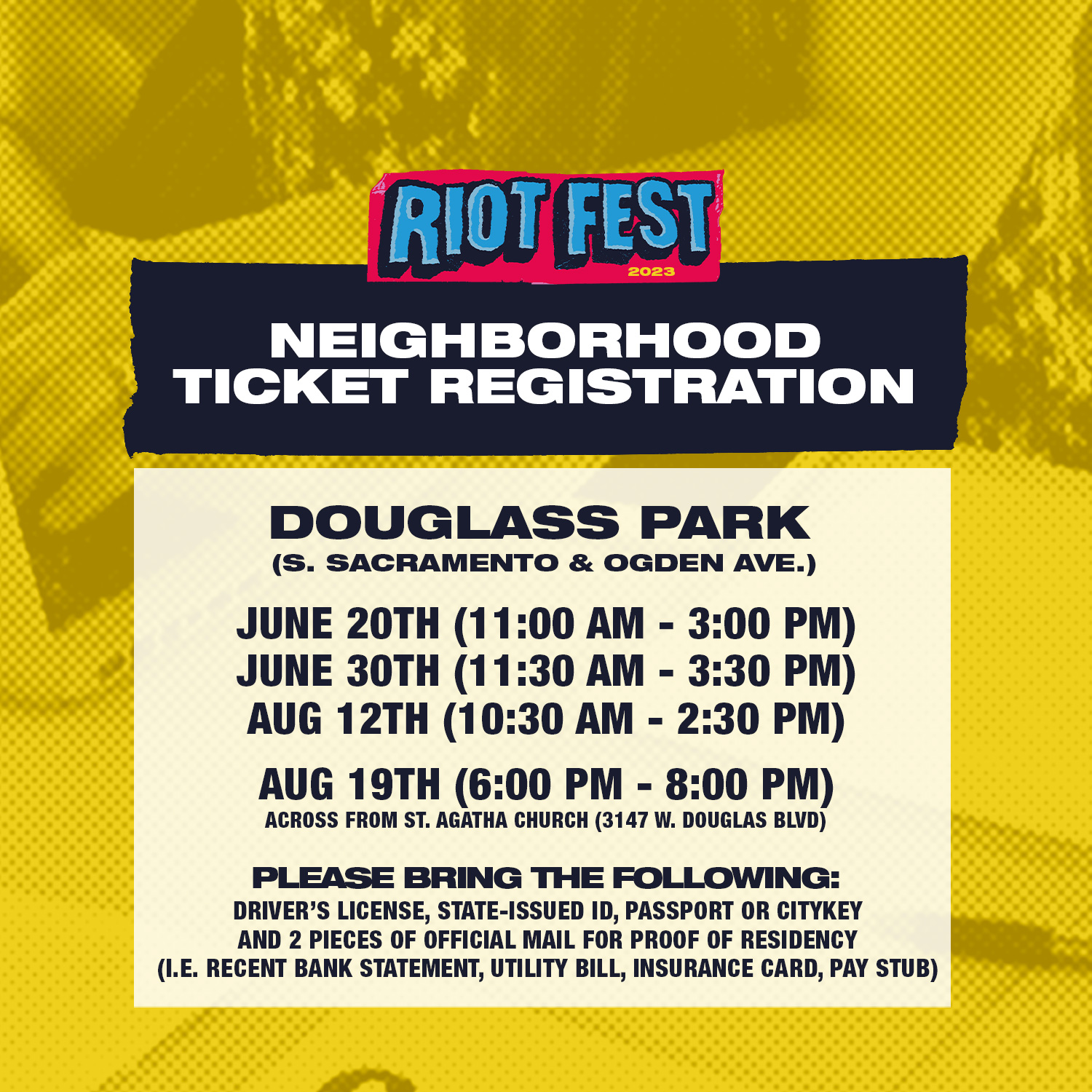 Community Ticket Registration For Riot Fest 2023 5883