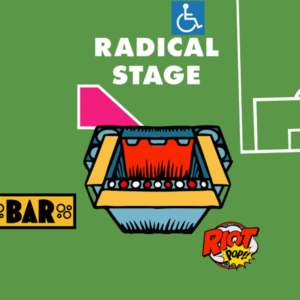 Radical stage Deluxe and Deluxe+ viewing area
