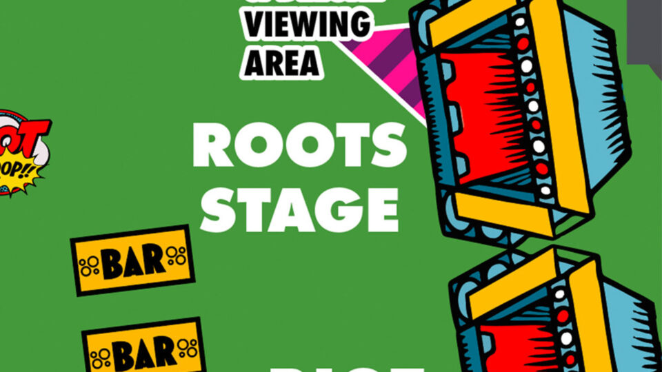 Roots + Riot stage Deluxe and Deluxe+ viewing area
