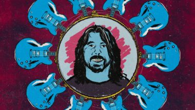 Dave Grohl and guitars