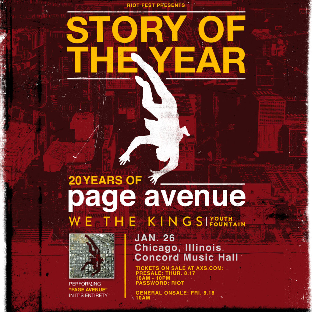 Story of the Year @ Concord Music Hall 