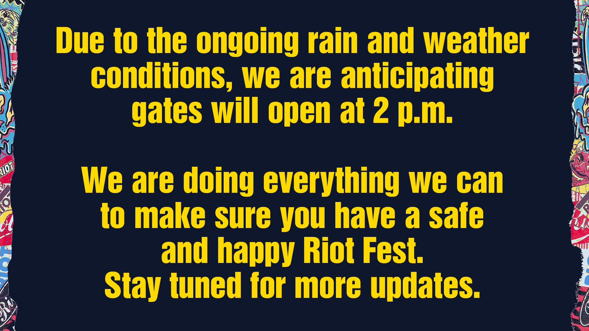 Sunday Rain Delay - Riot Fest