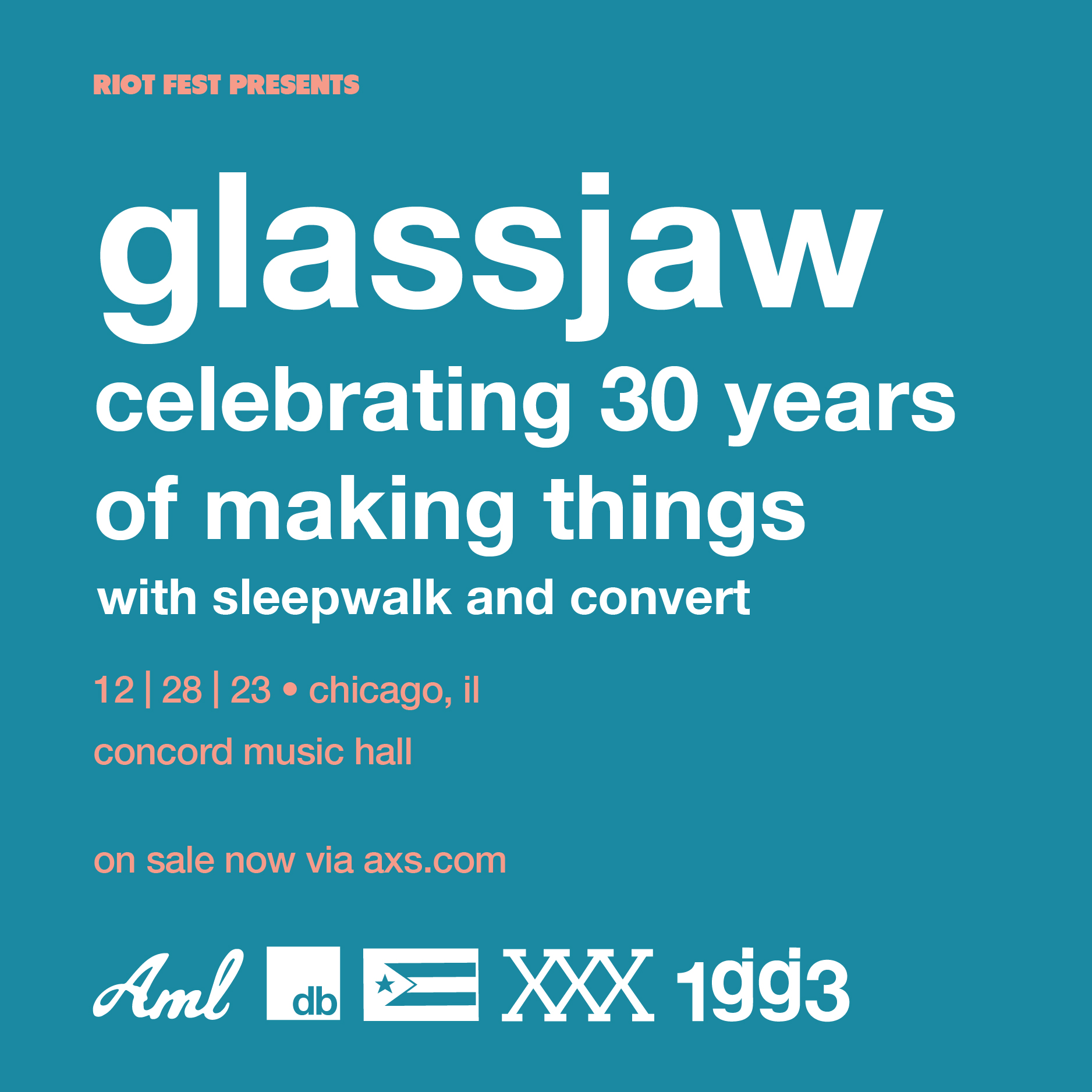 Glassjaw: Celebrating XXX years of making things