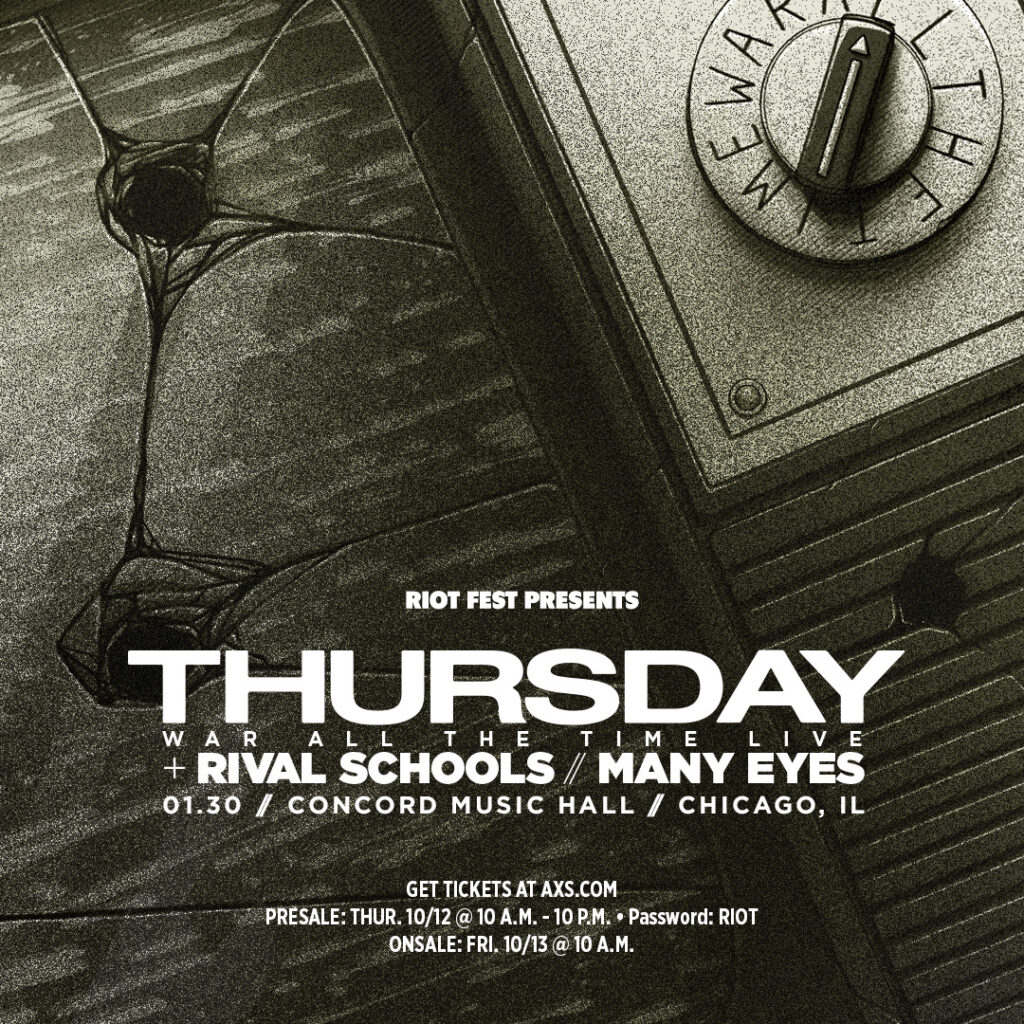 Thursday "War All The Time Live" with Rival Schools + Many Eyes @ Concord Music Hall