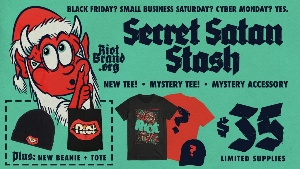 Black Friday 2023: Get The Secret Satan Stash + Limited Edition Riot Holiday Merch