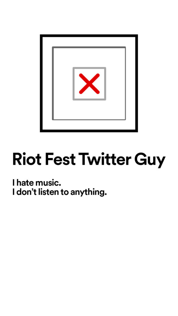 Riot Fest Twitter Guy Spotify Year-end