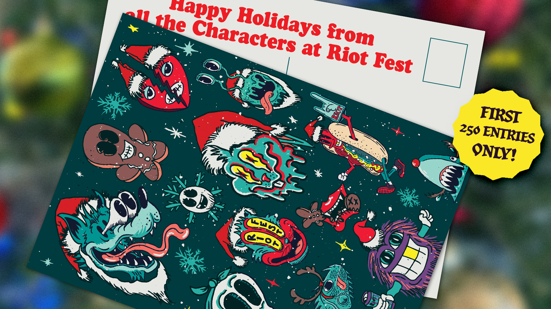 The Riot Fest Staff Would Like to Mail You a Holiday Card