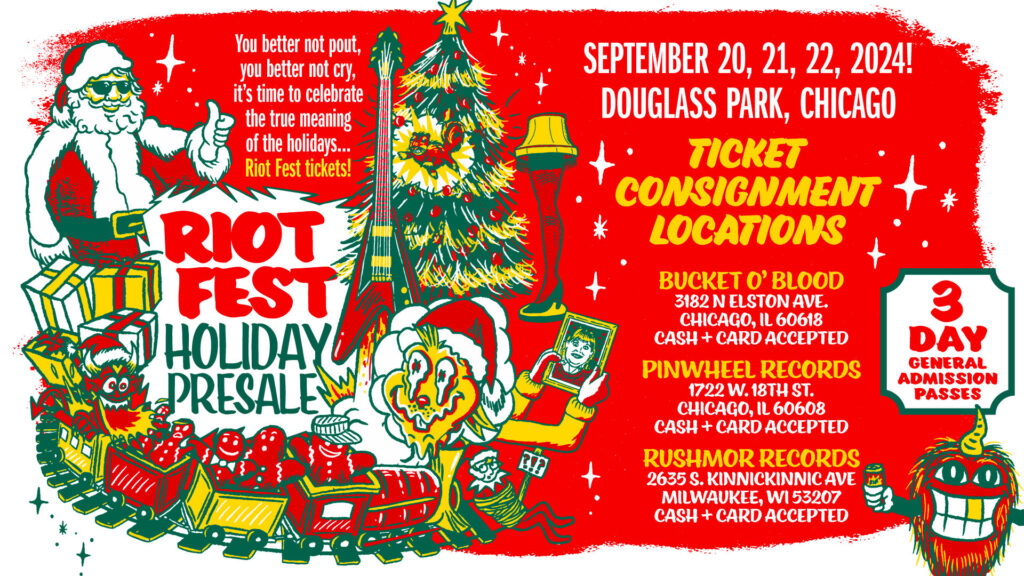 Get Riot Fest 2024 Holiday Presale Tickets In Person