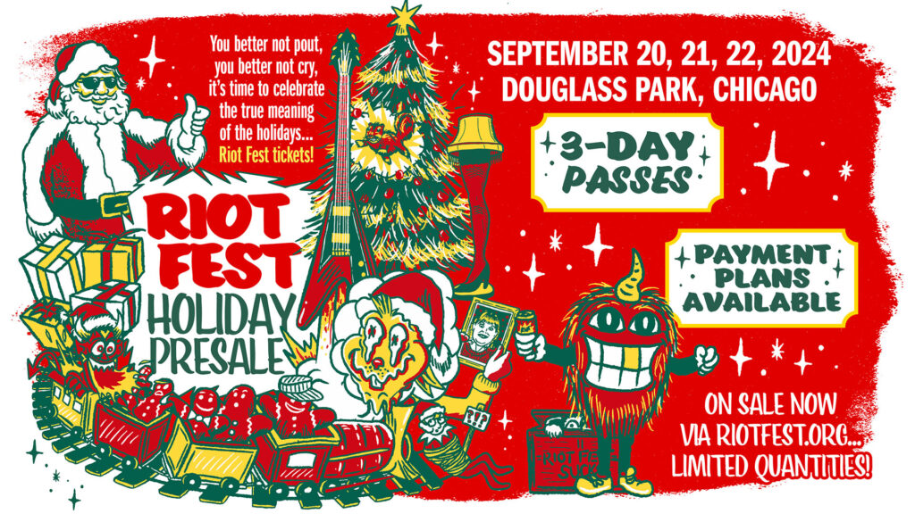 Riot Fest 2024 Holiday Presale Tickets Available Now!