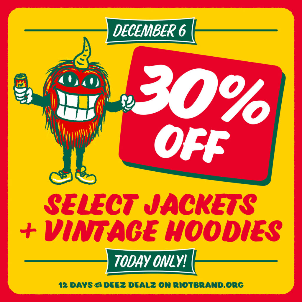 30% off select jackets + vintage hoodies!