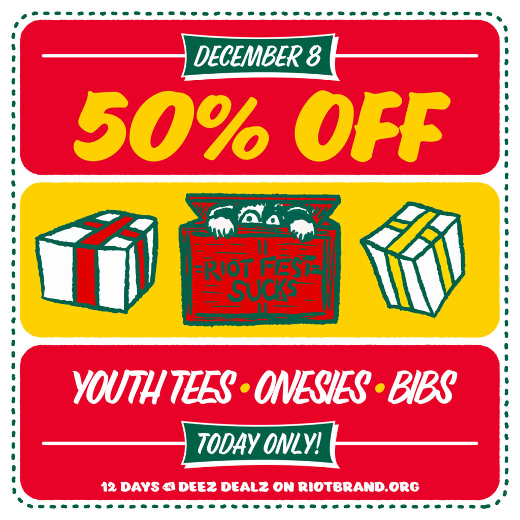 50% off all youth tees, onesies, and bibs!