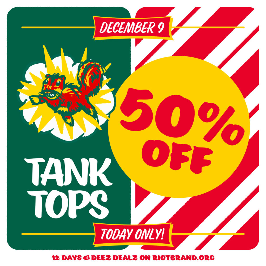 50% off all tank tops!