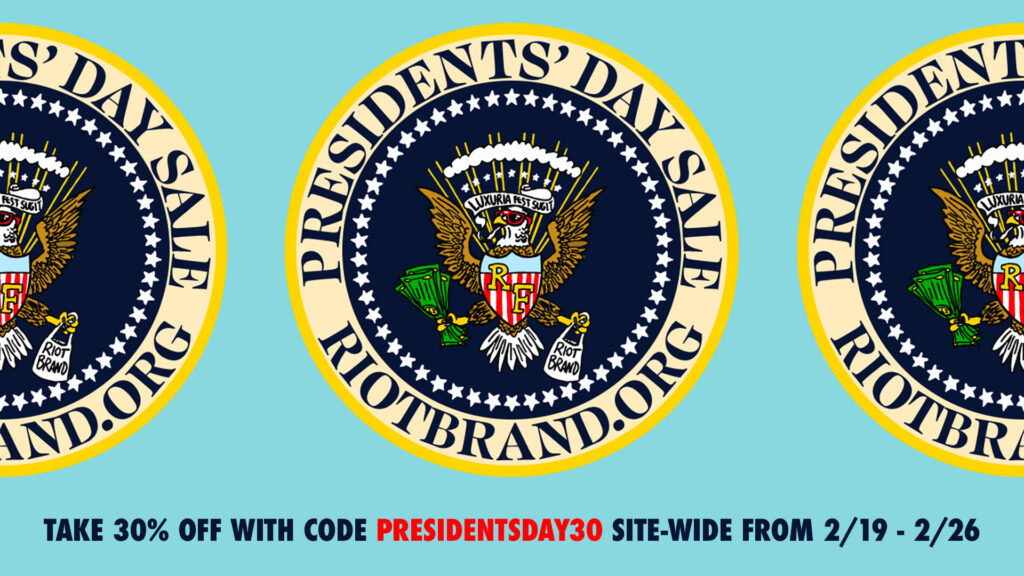 Riot Fest President’s Day Merch Sale – 30% OFF Site-Wide