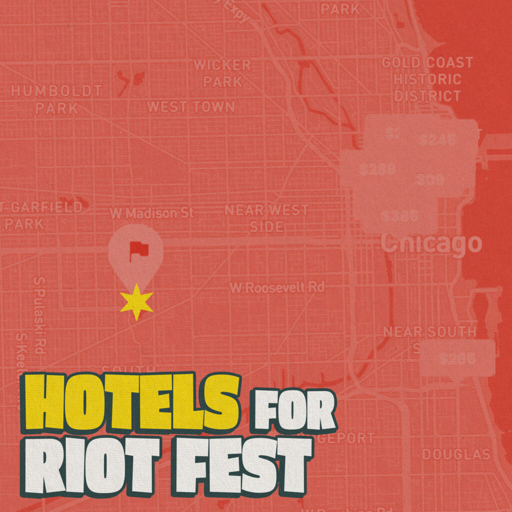 Getting a hotel near Riot Fest