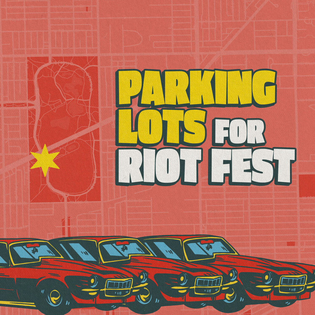 Parking lots for Riot Fest