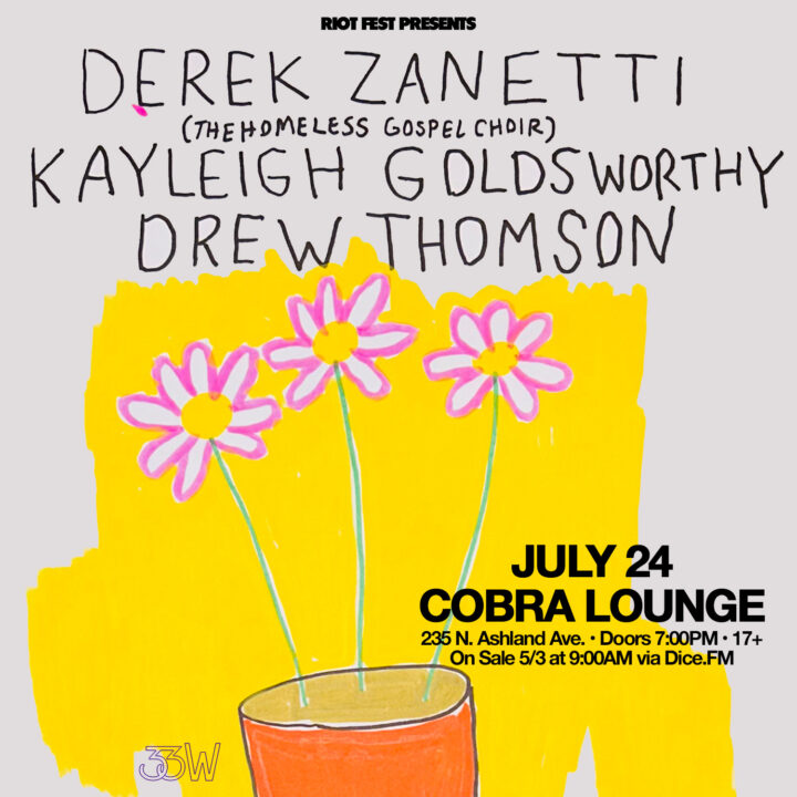 Derek Zanetti with Kayleigh Goldsworthy and Drew Thomson at Cobra Lounge in Chicago