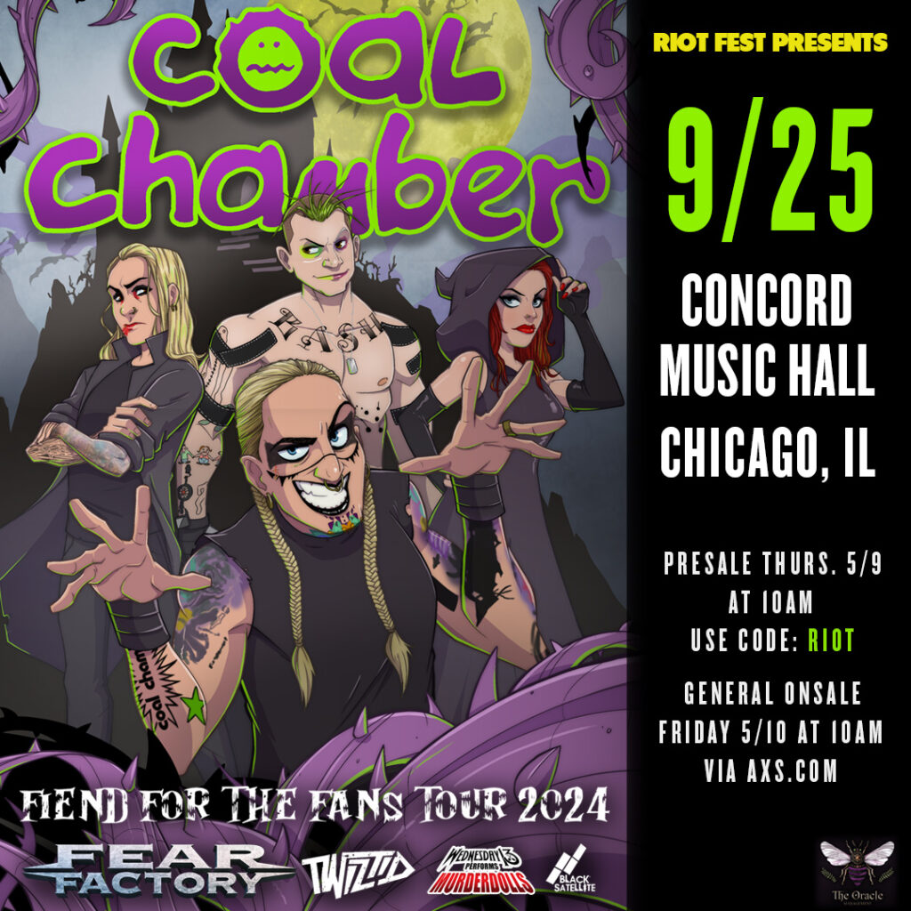 Coal Chamber, Fear Factory, Twiztid, Wednesday 13, + Black Satellite at Concord Music Hall