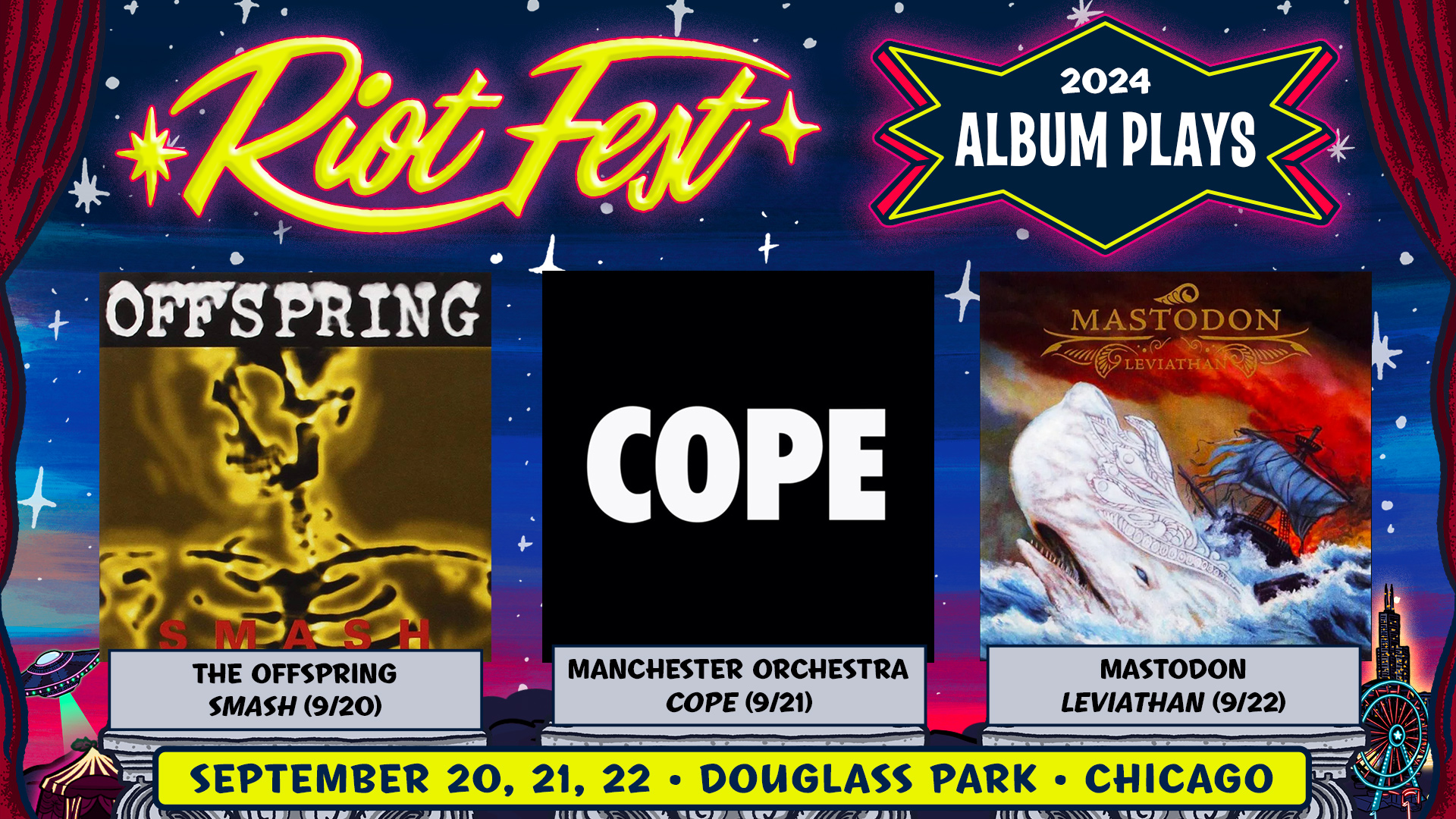 Riot Fest 2024 Album Plays: The Offspring, Manchester Orchestra, and Mastodon