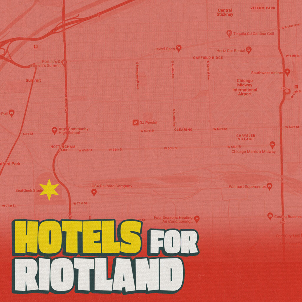 Hotels near RiotLand for Riot Fest 2024 in Bridgeview