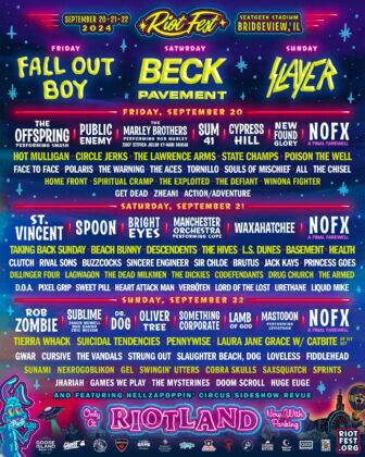 Riot Fest 2024 Lineup - Only at RiotLand - September 20-22, 2024 | 3 ...