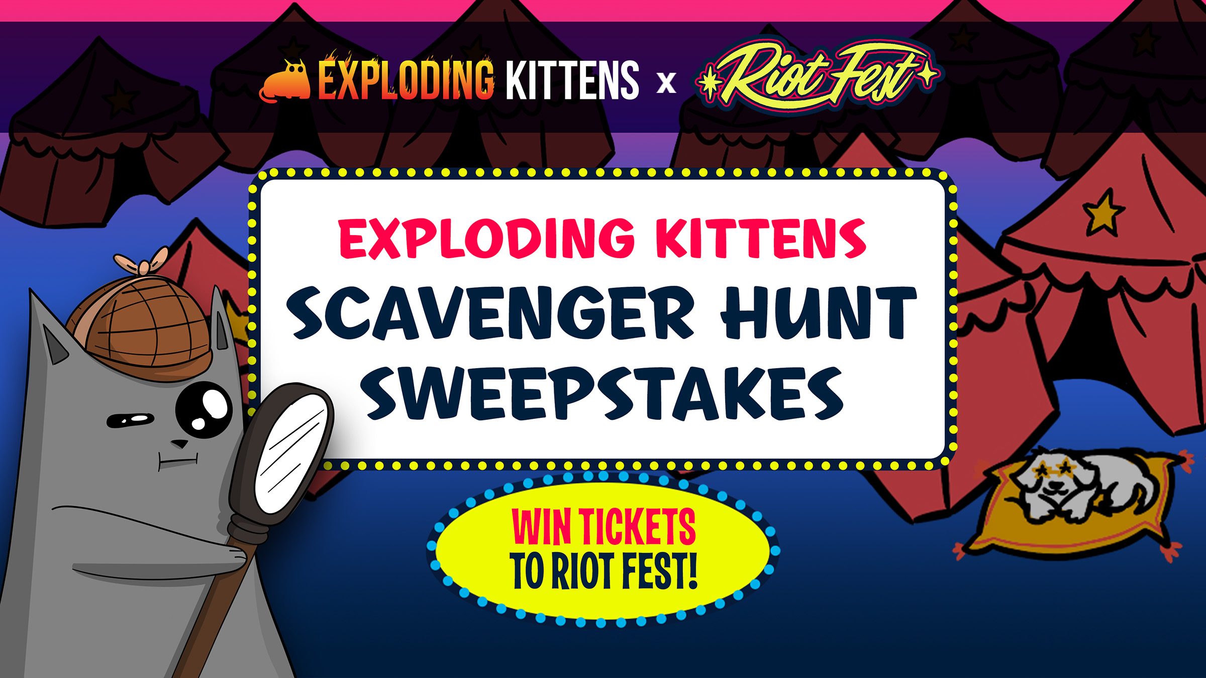 Exploding Kittens Scavenger Hunt Sweepstakes