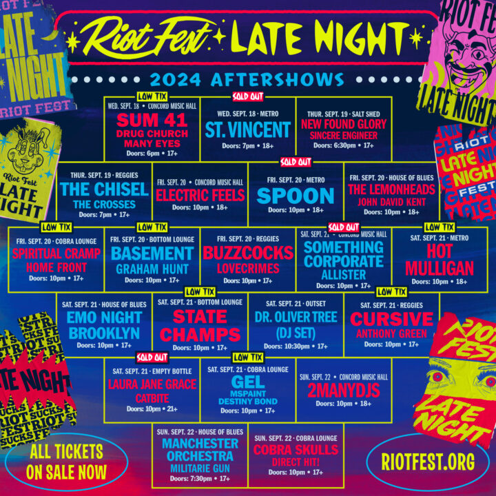 Low tickets - Riot Fest Late Night Shows