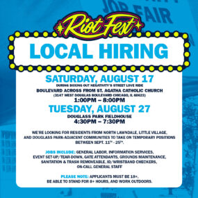 We’re Hiring! Sign Up at Riot Fest’s 2024 Job Fairs