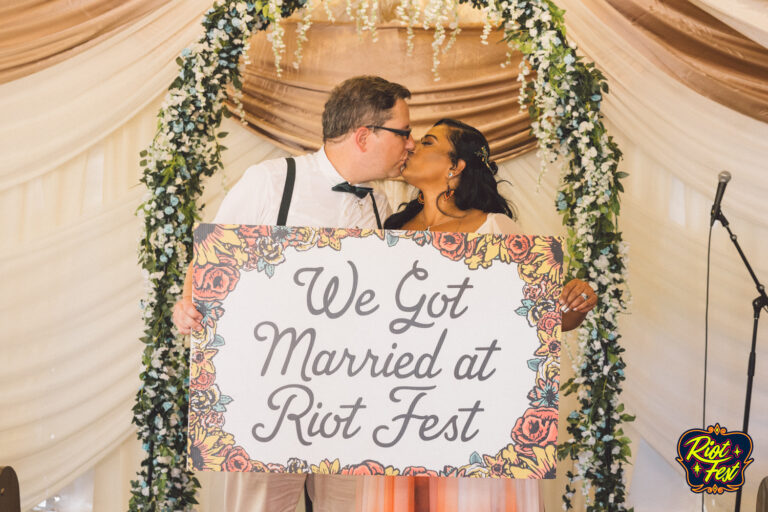 2024 Wedding at the Riot Fest Wedding Chapel