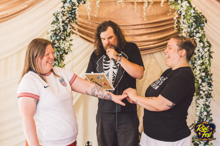 2024 Wedding at the Riot Fest Wedding Chapel