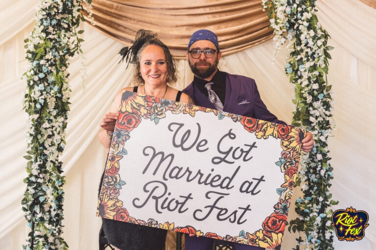 2024 Wedding at the Riot Fest Wedding Chapel