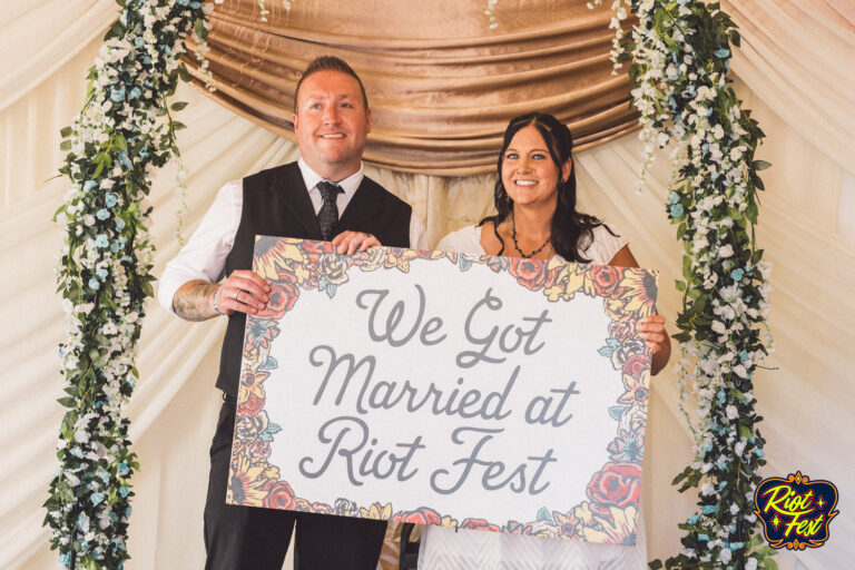 2024 Wedding at the Riot Fest Wedding Chapel