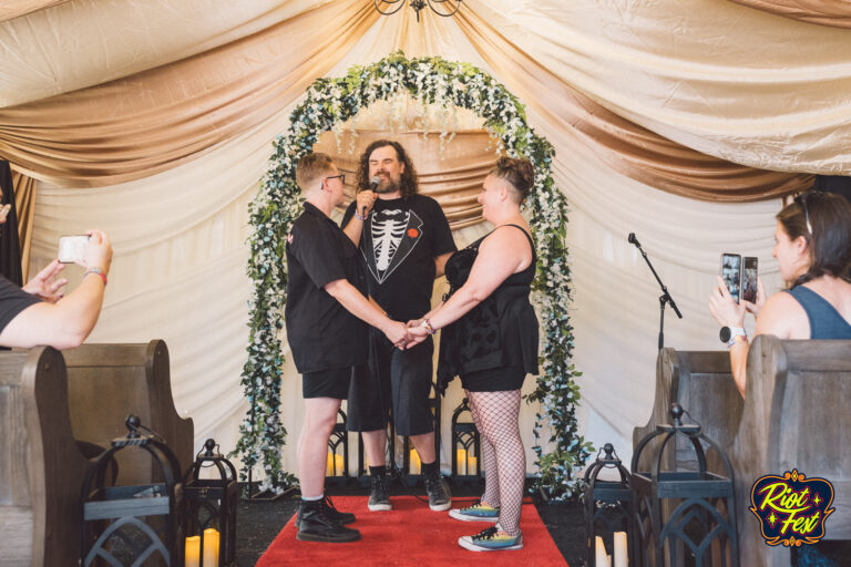 2024 Wedding at the Riot Fest Wedding Chapel