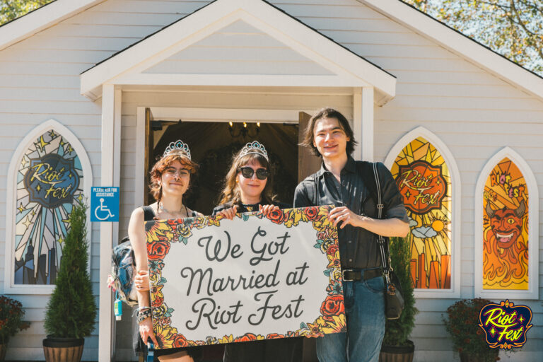 2024 Wedding at the Riot Fest Wedding Chapel