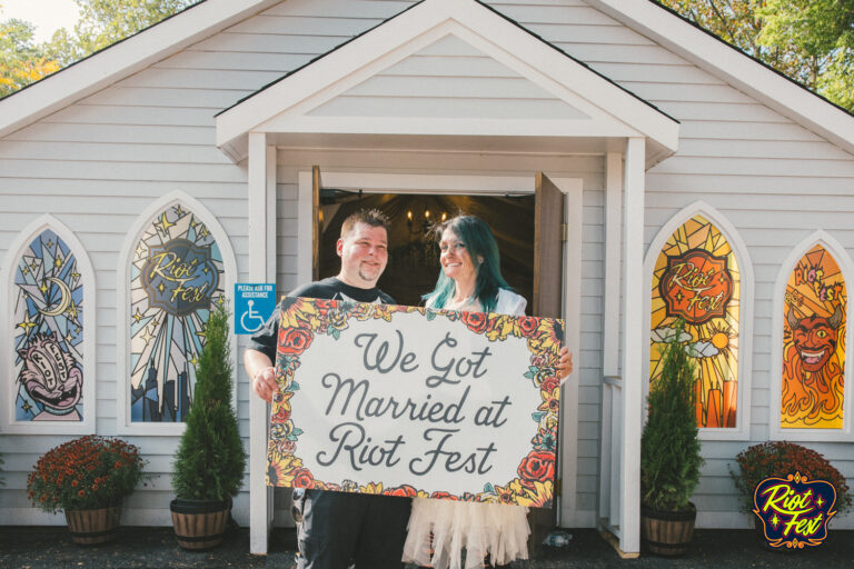 2024 Wedding at the Riot Fest Wedding Chapel