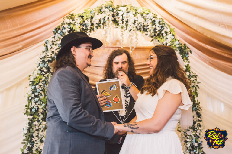 2024 Wedding at the Riot Fest Wedding Chapel