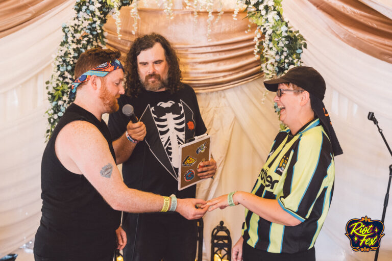 2024 Wedding at the Riot Fest Wedding Chapel