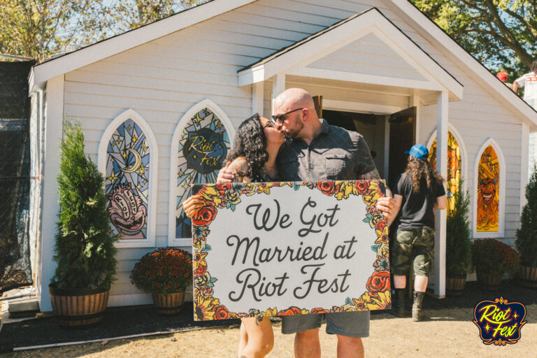 2024 Wedding at the Riot Fest Wedding Chapel