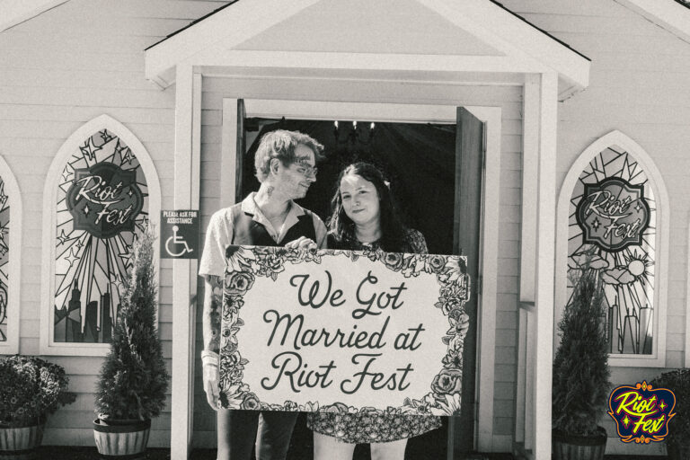 2024 Wedding at the Riot Fest Wedding Chapel