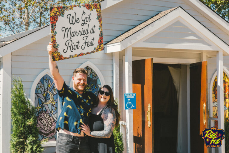 2024 Wedding at the Riot Fest Wedding Chapel