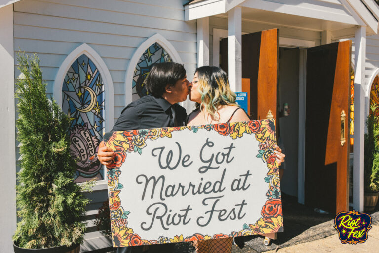 2024 Wedding at the Riot Fest Wedding Chapel