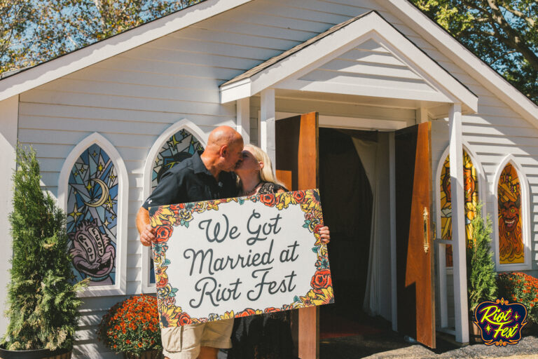 2024 Wedding at the Riot Fest Wedding Chapel