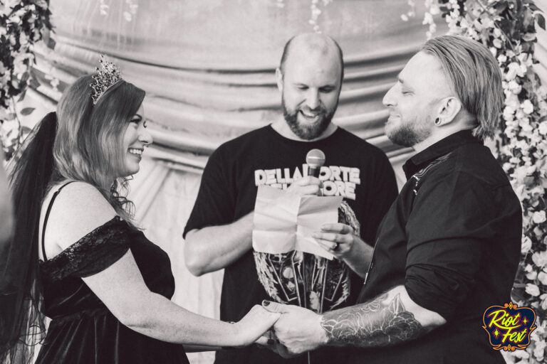 2024 Wedding at the Riot Fest Wedding Chapel