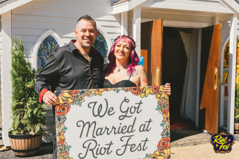 2024 Wedding at the Riot Fest Wedding Chapel