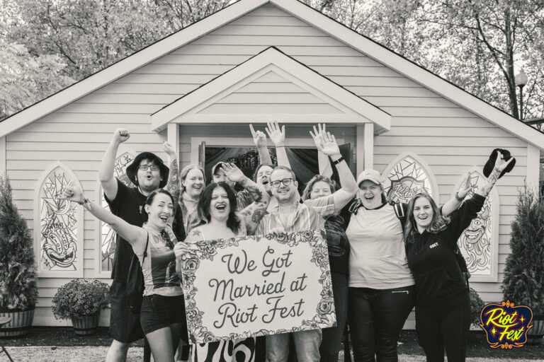 2024 Wedding at the Riot Fest Wedding Chapel