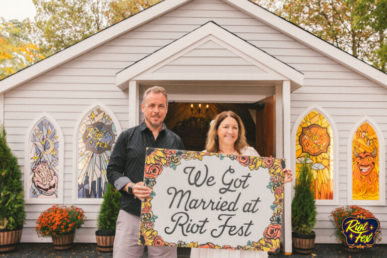 2024 Wedding at the Riot Fest Wedding Chapel