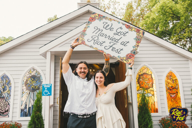 2024 Wedding at the Riot Fest Wedding Chapel